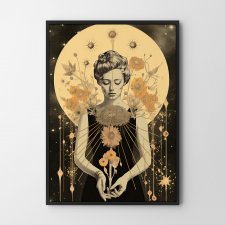 Plakat Kobieta astrologia kolaż 2 - format 30x40 cm