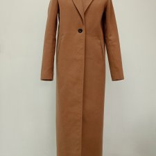 BOOHOO* beżowy flauszowy płaszcz M