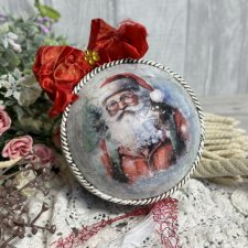 Bombka, bombki choinkowe decoupage, ręcznie robione
