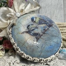 Bombka, bombki choinkowe, ręcznie robione decoupage