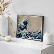 Plakat  70x50 cm - Hokusai, Wielka fala w Kanagawie