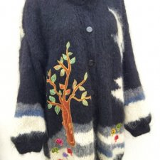 UNIKATOWY SWETER/DZIANINOWY PŁASZCZ