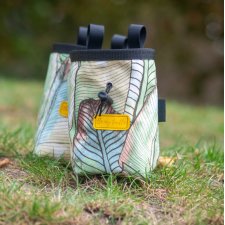 Woreczek na magnezję welurowy chalkbag bananowce