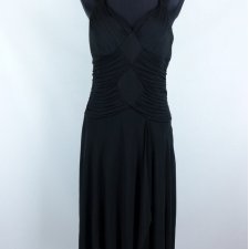 Sangria kloszowana sukienka midi vintage glamour nylon 10 / 36