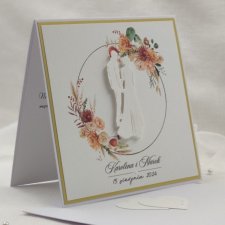 Kartka na ślub w ozdobnej kopercie, WB A31