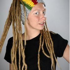 Opaska DreadLove Rasta 04 - JASNOSZARA