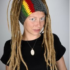 Opaska DreadLove Rasta 07 - CIEMNOSZARA