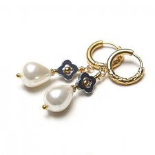 Pearls /white/ perły vol. 21 - kolczyki