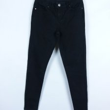 Denim Co spodnie rurki cienki dżins black 6 / 34