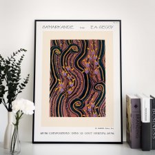 Plakat  wystawowy - wzory retro 40x50 cm