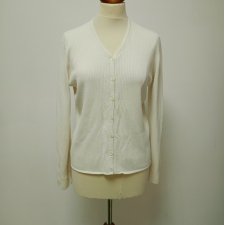 ANNE KLEIN* kremowy elegancki sweter L