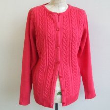 Vintage zapinany sweter M/XL