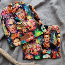 Czapka kolorowa z kominem Frida