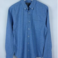 Primark koszula bawełna melanż blue / S