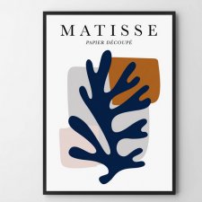 Plakat Matisse Leaf Liść v2  A4 - 21 x 29.7 cm