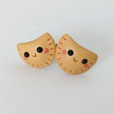 Śmieszne Kolczyki Pierogi Kolorowe Kolczyki z Modeliny