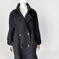 Antonette dwurzędowy płaszcz vintage wełna + alpaka