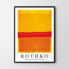 Nowoczesne plakaty abstrakcja Mark Rothko Yellow Orange Red - plakat 30x40 cm