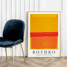 Nowoczesne plakaty abstrakcja Mark Rothko Yellow Orange Red - plakat 40x50 cm