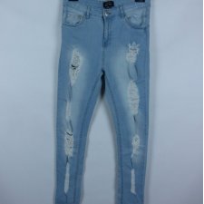 - Mid Rise spodnie jeans skinny dziury 12 / 40