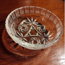 szklana miseczka kryształ cięty 1