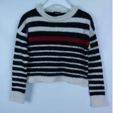 Topshop sweter w paski wełna akryl 12 / 40