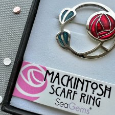 Vintage Sea Gems Rennie Mackintosh - Scarf ring ❀ڿڰۣ❀ Pierścień do apaszki ❀ڿڰۣ❀