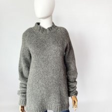 Bruuns Bazaar szary wełniany sweter alpaka wełna