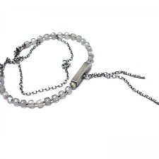 Rezerwacja-Labradorytowe troki - naszyjnik