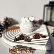 Bombka "Merry Christmas " silver