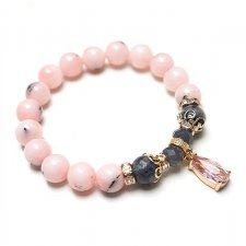 Kolekcja Rich - Opal pink /glamour/ - bransoletka