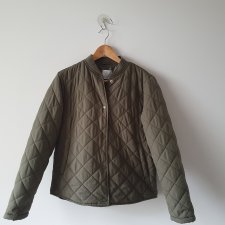 Pikowana kurtka khaki
