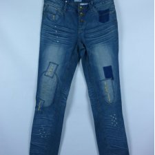 Rainbow spodnie straight jeans łaty 14 / 40