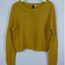 Divided by H&M żółty sweter akryl / M