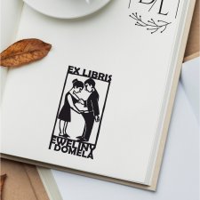Stempel Ex Libris Exlibris personalizowany Zaglądają Sobie