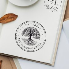 Stempel Ex Libris Exlibris personalizowany Drzewo Życia