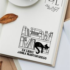 Stempel Ex Libris Exlibris personalizowanyex Kot 3