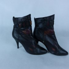 Wild Pair botki vintage skóra naturalna - US 7,5 B /  38