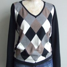 sweter w romby Park Lane r. 36 bawełna