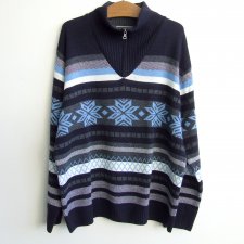 męski sweter we wzory r. XL Mauro Ferrini