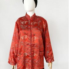 Orientalna kimonowa marynarka hafty vintage