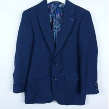 Sawyers & Hendricks elegancka marynarka melanż navy / 36S - XS