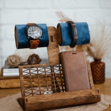 Drewniany Stojak Na Biżuterię , Na Zegarek, Do Przechowywania zegarów i biżuterii