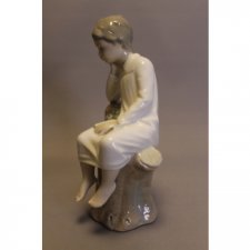 LLADRO #4876 "Myśliciel" ,"Chlopiec czytający książkę" Hiszpania Kolekcja figurek