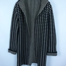 Cocogio Italy dłuższy sweter kardigan z wool - 40 / L
