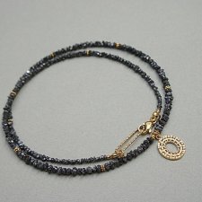 Diamenty black /choker/ naszyjnik - Szlachetna kolekcja