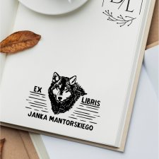 Stempel Ex Libris Exlibris personalizowany Wilk