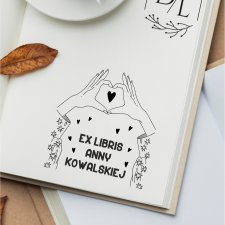 Stempel Ex Libris Exlibris personalizowany Dłonie 2