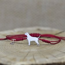 Cane Corso - bransoletka z psem, srebro 925