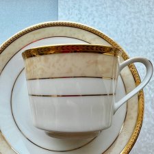 Noritake Loxley ❤  Filiżanka do espresso ❤ Porcelana i złoto